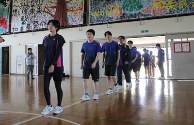 壮行式　テニス部