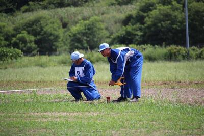 加美農　平板測量